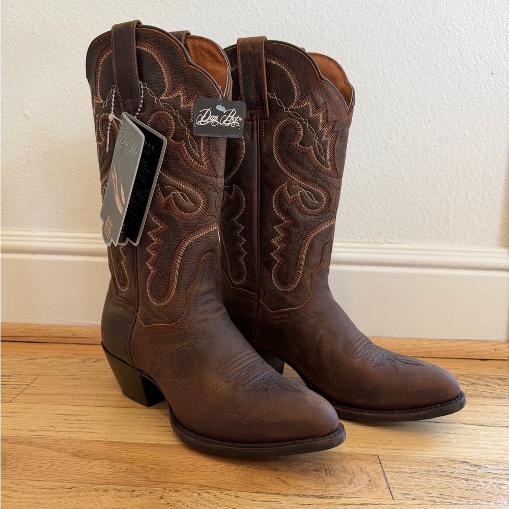 Dan Post Dark Brown Western Boots W8